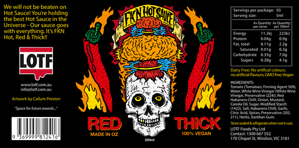 FKN Hot Sauce - RED & THICK 250ml